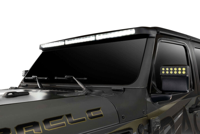 ORL5917-023-Oracle Jeep Wrangler JL/Gladiator JT Integrated Windhsiled LED Light Bar System-Light Mounts-ORACLE Lighting
