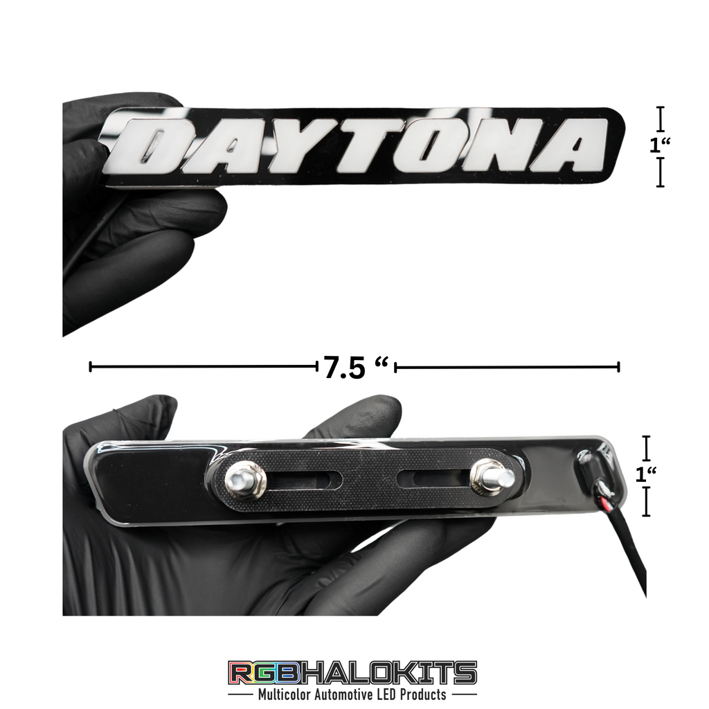 -Daytona LED Badge: (Multicolor)-Illuminated LED Emblems-RGB Halo Kits