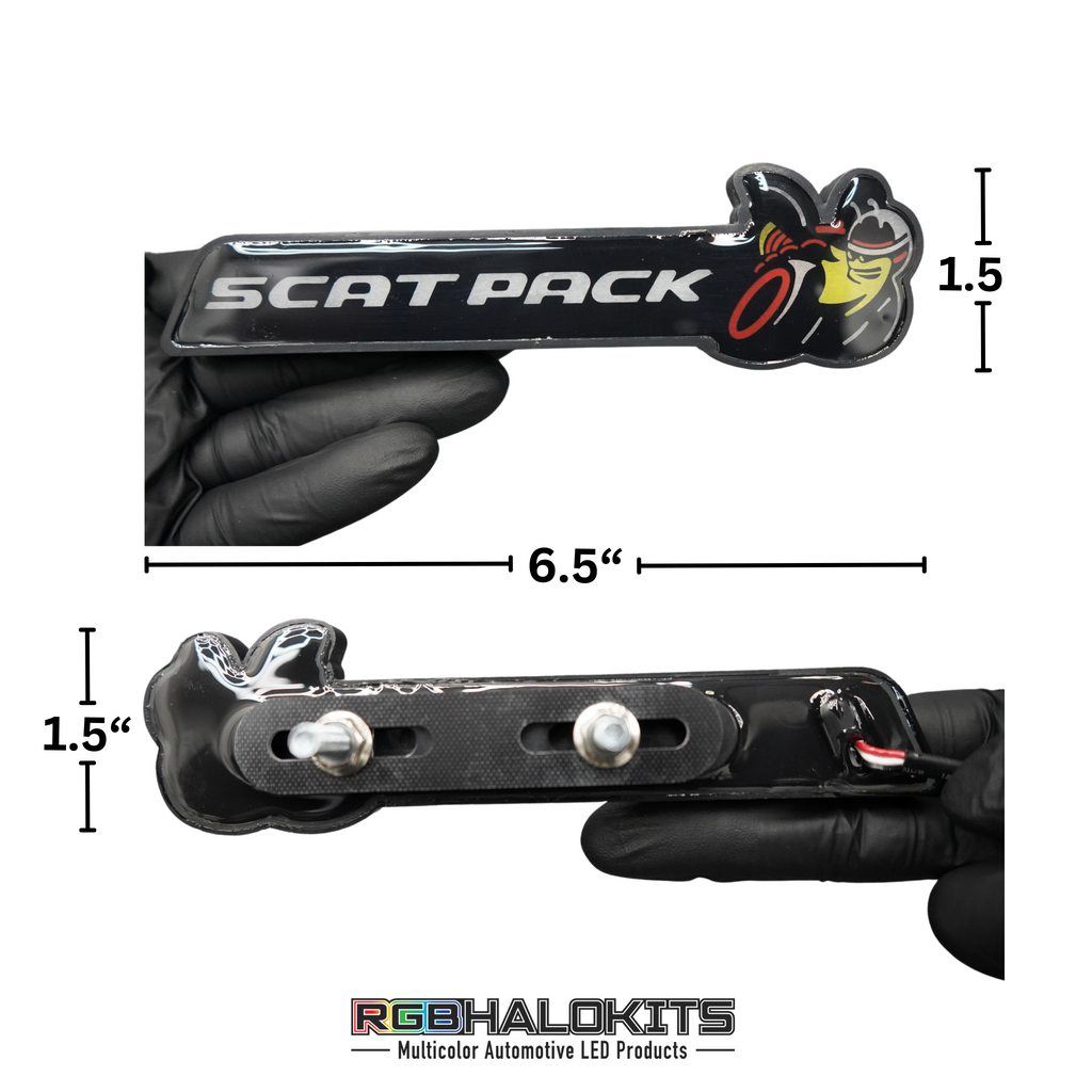 -Scatpack Multicolor Flow Illuminated LED Emblem-Illuminated LED Emblems-RGB Halo Kits