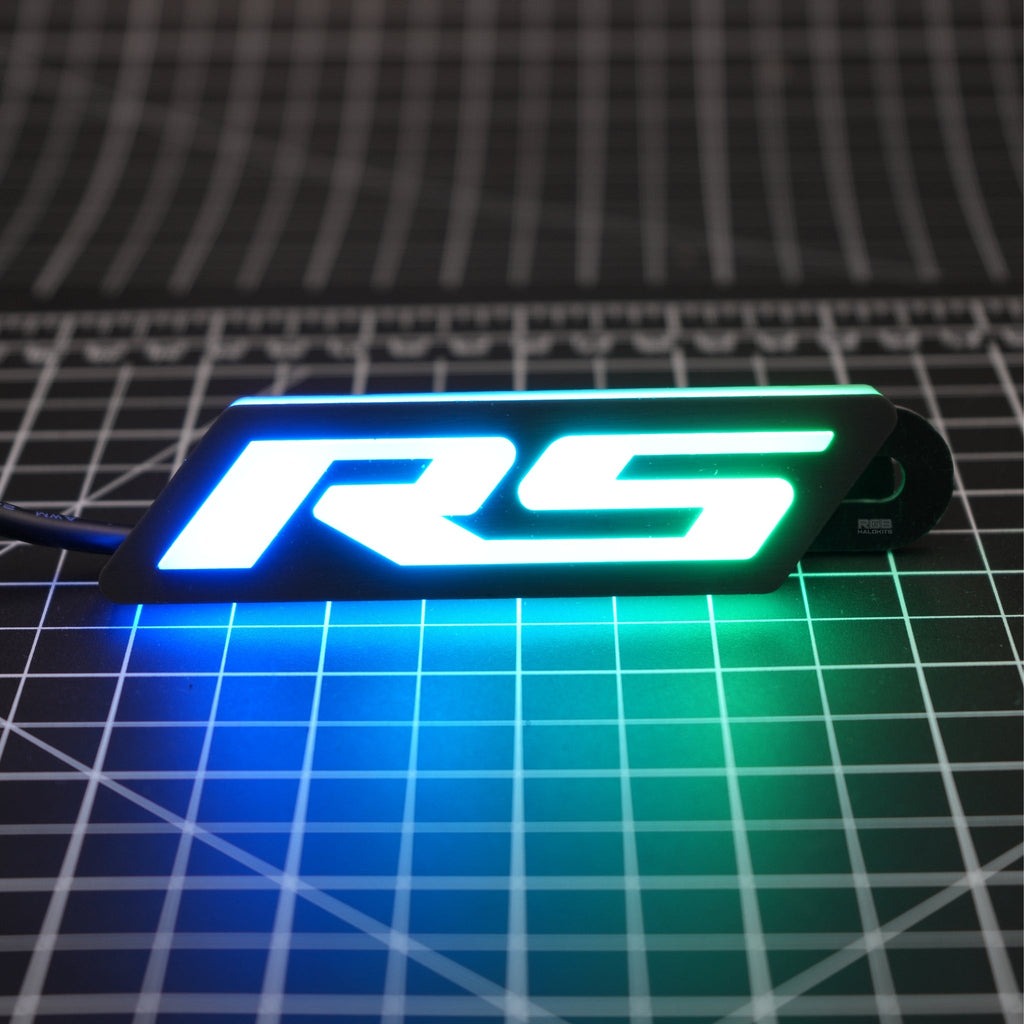 -RS LED Emblem Badge: Multicolor-Illuminated LED Emblems-RGB Halo Kits