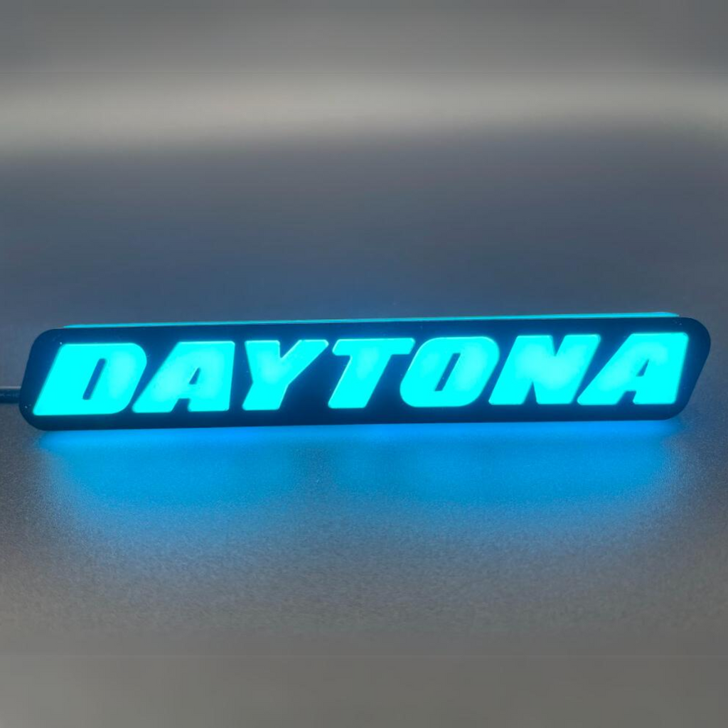 -Daytona LED Badge: (Multicolor)-Illuminated LED Emblems-RGB Halo Kits