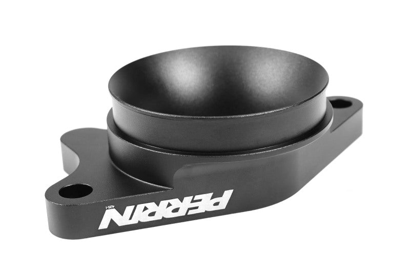 Perrin 2022+ Subaru WRX Black 3in Turbo Inlet Hose w/ Nozzle (Short)-Hoses-Perrin Performance