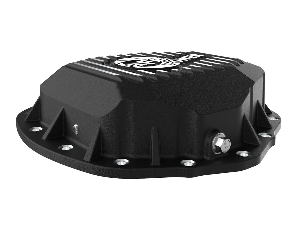 aFe aFe 2020 Chevrolet Silverado 2500 HD Rear Differential Cover Black ; Pro Series w/ Machined Fins