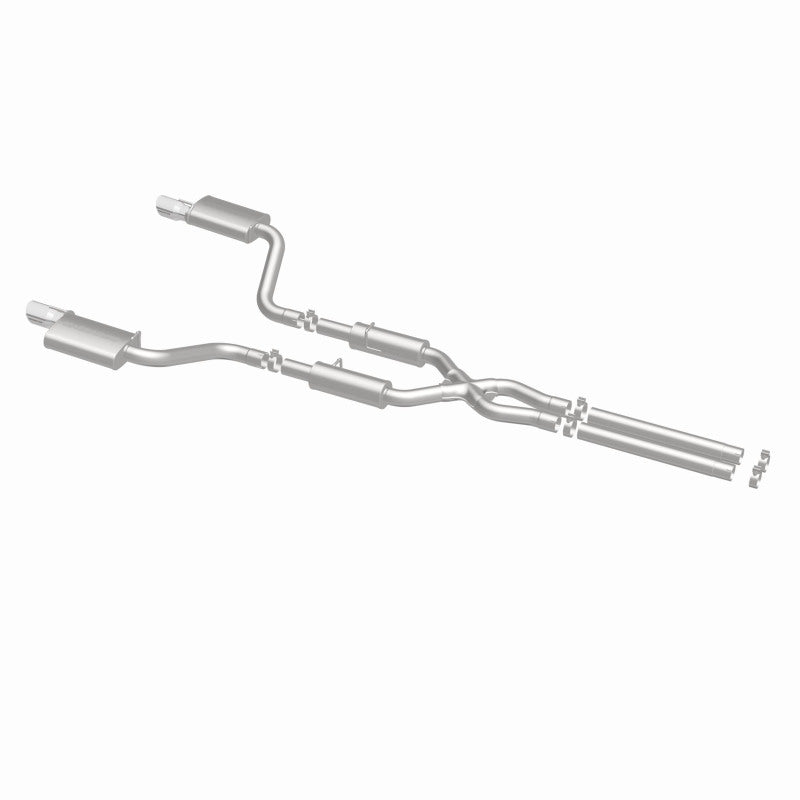 MagnaFlow 11-12 Dodge Charger SRT-8 Hemi Dual Split Rear Exit Stainless Cat-Back Performance Exhaust-Catback-Magnaflow