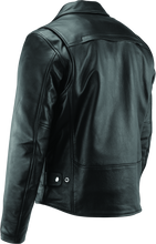Load image into Gallery viewer, RIV094369-River Road Ironclad Classic Leather Jacket Black - Small-Jackets - Leather-River Road