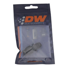 Load image into Gallery viewer, DWK6-02-0108-B-DeatschWerks 6AN Male Flare to 5/16in Hardline Compression Adapter - Anodized Matte Black-Fuel Components Misc-DeatschWerks