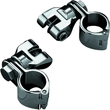 Load image into Gallery viewer, KUR7944-Kuryakyn Peg Mounts With 1-1/4in Magnum Quick Clamps Chrome (Pair)-Footpegs-Kuryakyn