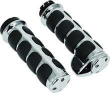 Load image into Gallery viewer, KUR6212-Kuryakyn Premium ISO Grips With Throttle Boss Dual Cable Chrome-Grips-Kuryakyn