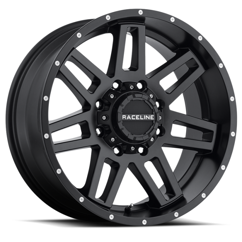 Raceline 931B Injector 16x8in / 8x165.1 BP / 0mm Offset / 125.2mm Bore - Satin Black Wheel-Wheels - Cast-Raceline