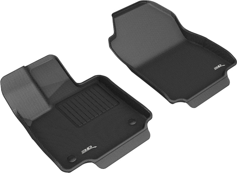 ACEL1TY25411509-3D MAXpider 2019-2020 Toyota RAV4 Kagu 1st Row Floormat - Black-Floor Mats - Rubber-3D MAXpider