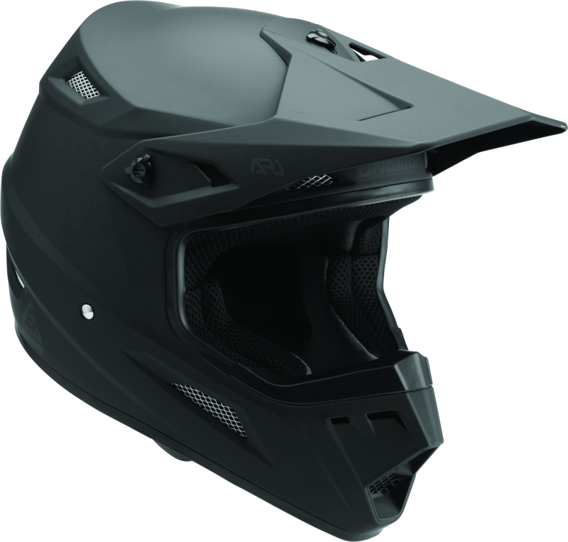 ANS446254-Answer AR1 Solid Helmet Matte Black - Small-Helmets and Accessories-Answer