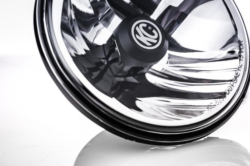 KCL4235-KC HiLiTES 07-18 Jeep JK 7in. Gravity LED DOT Approved Replacement Headlight (Single)-Headlights-KC HiLiTES