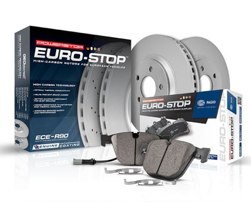 Power Stop 99-04 Audi A4 Front Euro-Stop Brake Kit-Brake Kits - OE-PowerStop