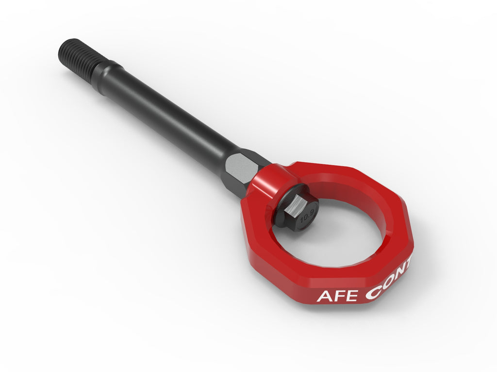 aFe aFe CONTROL Front Tow Hook Red