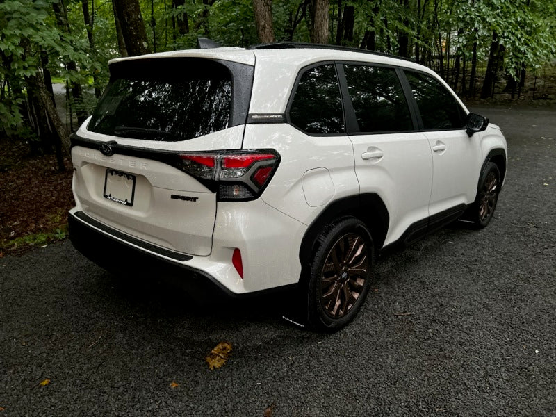 RALMF132-UR-BLK-GRY-Rally Armor 2025 Subaru Forester Black UR Mud Flap w/Grey Logo-Mud Flaps-Rally Armor