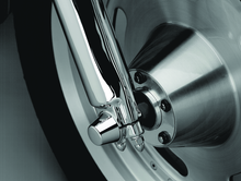 Load image into Gallery viewer, KUR1201-Kuryakyn Front Axle Nut Caps Chrome-Hardware - Singles-Kuryakyn