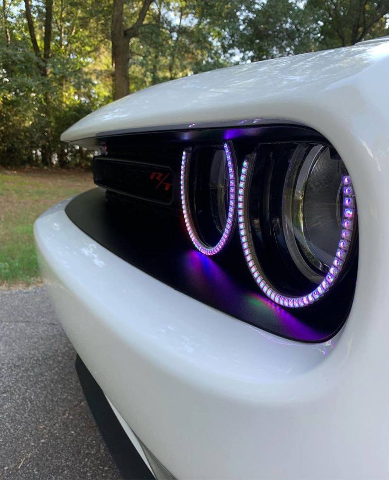 Oracle 15-21 Dodge Challenger Dynamic Surface Mount Headlight Halo Kit - ColorSHIFT - Dynamic-Fog Lights-ORACLE Lighting