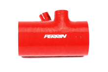 Load image into Gallery viewer, Perrin 2022+ Subaru WRX Red 3in Turbo Inlet Hose w/ Nozzle (Short)-Hoses-Perrin Performance