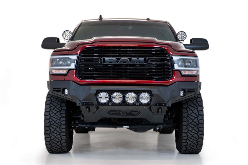 ADDF560014110103-Addictive Desert Designs 19-21 Ram 2500/3500 Bomber Front Bumper (Rigid)-Bumpers - Steel-Addictive Desert Designs