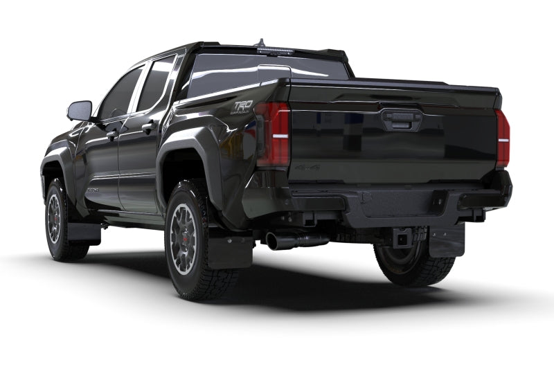 RALMF114-UR-BLK-MBK-Rally Armor 2024 Toyota Tacoma Black UR Mud Flap w/ Metallic Black Logo-Mud Flaps-Rally Armor