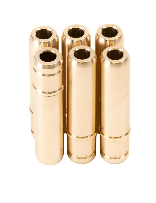 GSC3147-6-GSC P-D Toyota G16E STD Manganese Bronze Exhaust Valve Guide Stopper Style - Set of 6-Valve Guides-GSC Power Division