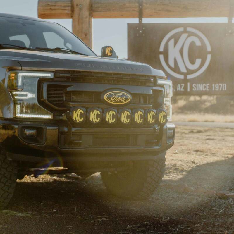 KCL7356-KC HiLiTES 17-24 Ford Super Duty GEN 4-5 Light Bar Mount Front Bumper-Light Mounts-KC HiLiTES