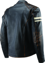 Load image into Gallery viewer, RIV094382-River Road Hoodlum Vintage Leather Jacket Black - Small-Jackets - Leather-River Road