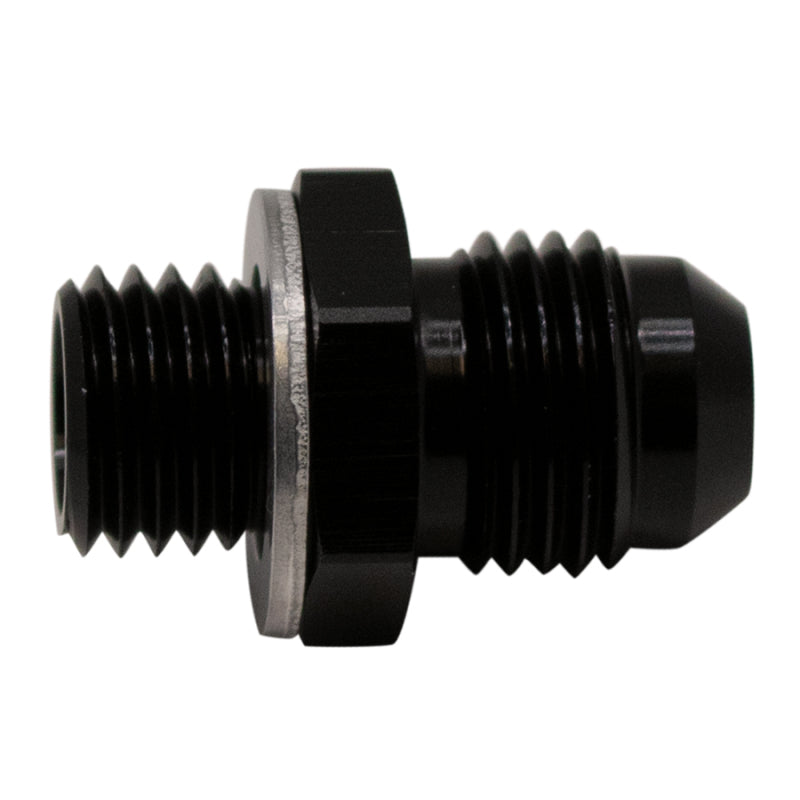 DWK6-02-0613-B-DeatschWerks 6AN Male Flare to M12 X 1.5 Male Metric Adapter (Incl Washer) - Anodized Matte Black-Fittings-DeatschWerks