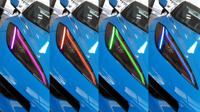 Oracle 20-21 Chevy Corvette C8 RGB+A Headlight DRL Upgrade Kit - ColorSHIFT w/ BC1 Controller-Headlights-ORACLE Lighting