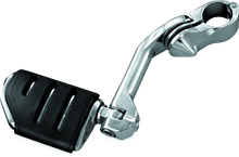 Load image into Gallery viewer, KUR7586-Kuryakyn Tour Tech Trident Dually 6in Back Arm With 1-1/4in Clamps Chrome-Footpegs-Kuryakyn