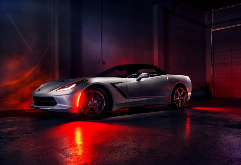 Oracle Chevrolet Corvette C7 Concept Sidemarker Set - Clear - No Paint-Light Strip LED-ORACLE Lighting