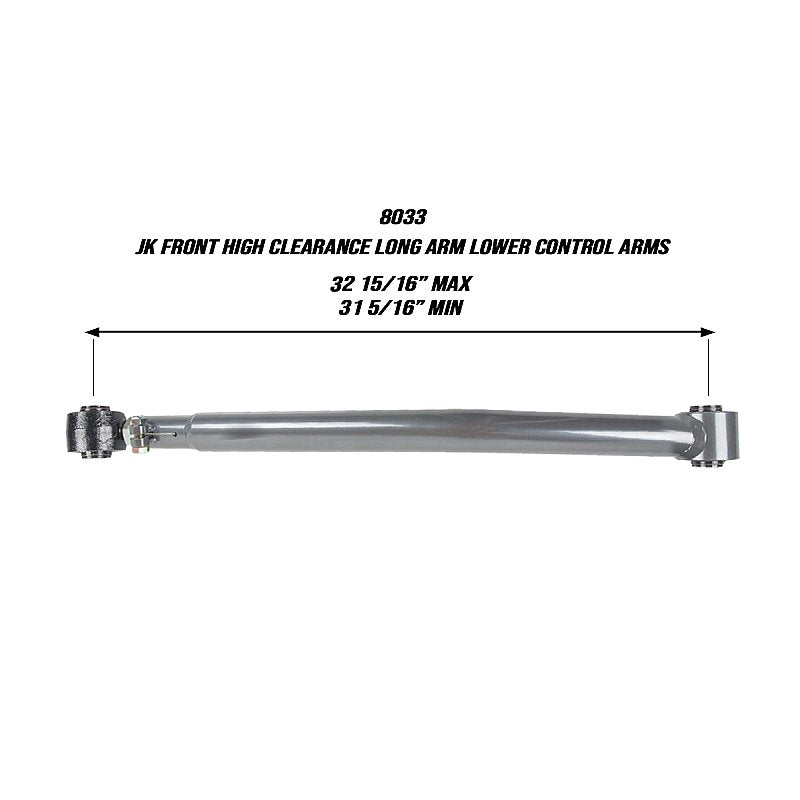 Synergy Jeep JK/JKU Front Long Arm Lower Control Arms High Clearance  