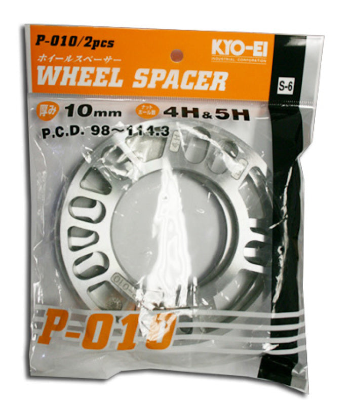 PJKW010UP-Project Kics 10MM Universal Spacers (2 Pk)-Wheel Spacers & Adapters-Project Kics
