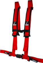 Load image into Gallery viewer, DFR522045-DragonFire Racing Harness H-Style- 4-Point- EZ-Adjust- 2in Buckle- Red-Seat Belts &amp; Harnesses-DragonFire Racing
