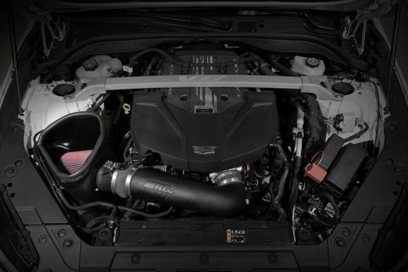KNN63-3121-K&N 22-24 Cadillac CT5 6.2L V8 Performance Air Intake System-Cold Air Intakes-K&N Engineering