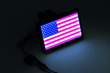 Load image into Gallery viewer, KUR2893-Kuryakyn Freedom Flag LED Hitch Cover Black-Brackets-Kuryakyn