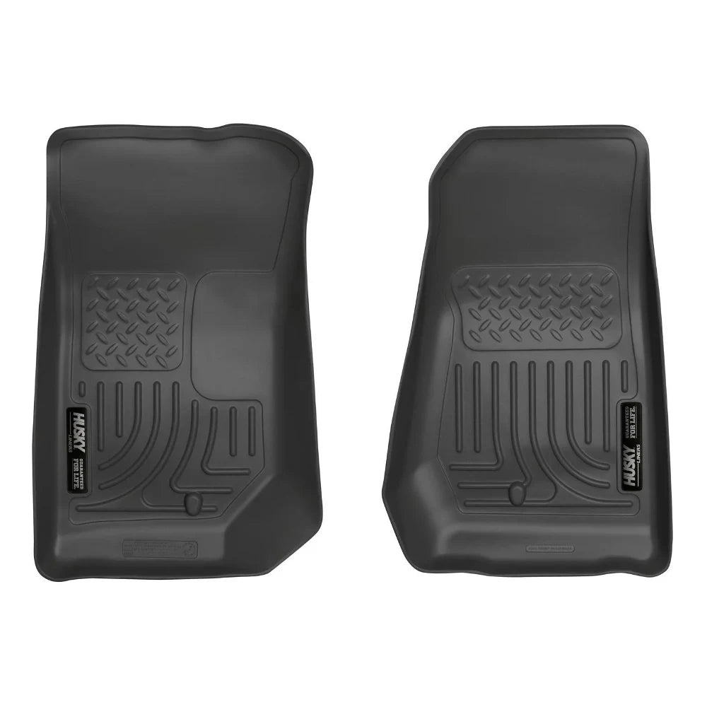 Husky Liners 07-12 Jeep Wrangler WeatherBeater Black Floor Liners - Husky Liners HSL18021
