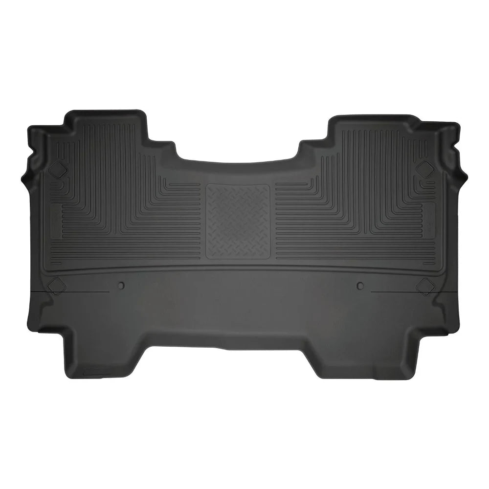 Husky Liners 2019 Ram 1500 CC WeatherBeater 2nd Seat Floor Liners Black (W/O Factory Storage Box) - Husky Liners HSL14751