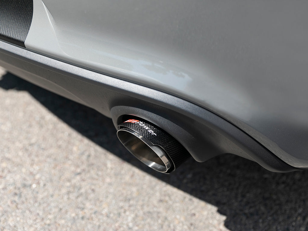 aFe aFe MACH Force-XP 4-1/2in Carbon Fiber OE Replacement Exhaust Tips - 15-19 Dodge Charger/Hellcat