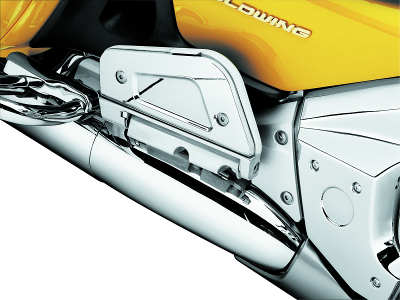 KUR7015-Kuryakyn Passenger Floorboard Cover 01-17 Honda GL1800 Chrome-Footpegs-Kuryakyn