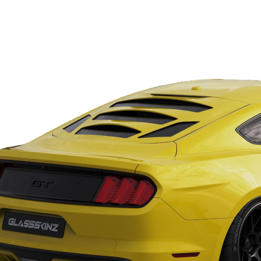 2015-2023 Ford Mustang S550 Louver Tekno 3-Window Louvers-GlassSkinz