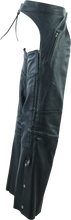 Load image into Gallery viewer, RIV094440-River Road Longhaul Leather Chaps Black - Large-Pants-River Road