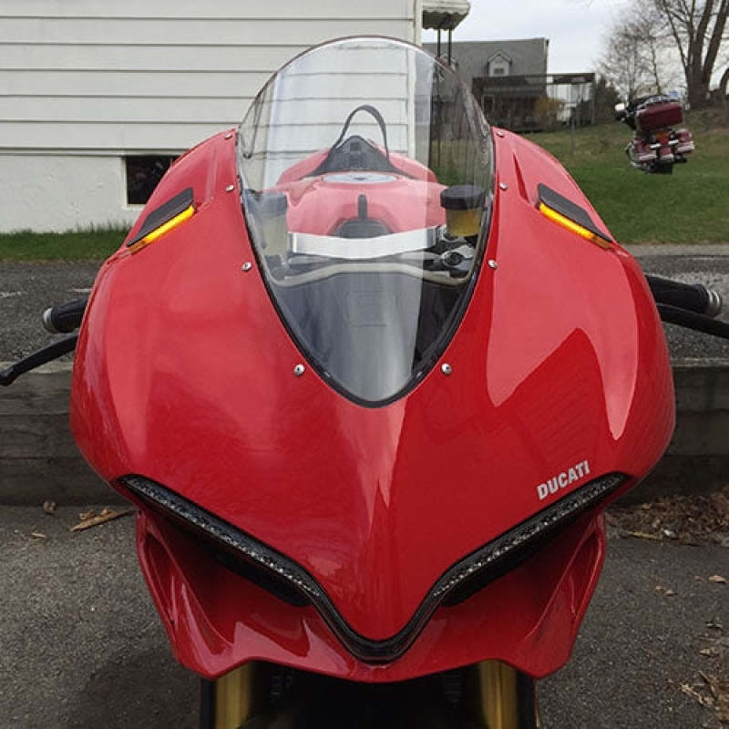 NEW959-MBO-B-New Rage Cycles 16-19 Ducati 959 Panigale Mirror Block Off Turn Signals-Lights Corner-New Rage Cycles