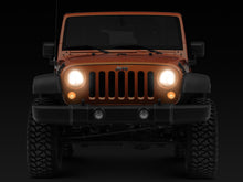 Load image into Gallery viewer, RAXJ121871-Raxiom 07-18 Jeep Wrangler JK LED Halo Headlights- Chrome Housing (Clear Lens)-Headlights-Raxiom