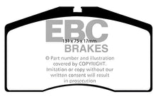 Load image into Gallery viewer, EBC 93-95 Porsche 911 (964) 3.6 Turbo Redstuff Front Brake Pads DP3997C