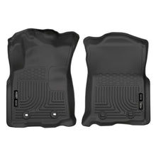 Load image into Gallery viewer, Husky Liners 2016 Toyota Tacoma w/ Auto Trans WeatherBeater Front Black Floor Liners - Husky Liners HSL13951