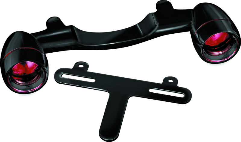 KUR5405-Kuryakyn Bullet Light Rear Turn Signal Bar Gloss Black-Light Accessories and Wiring-Kuryakyn