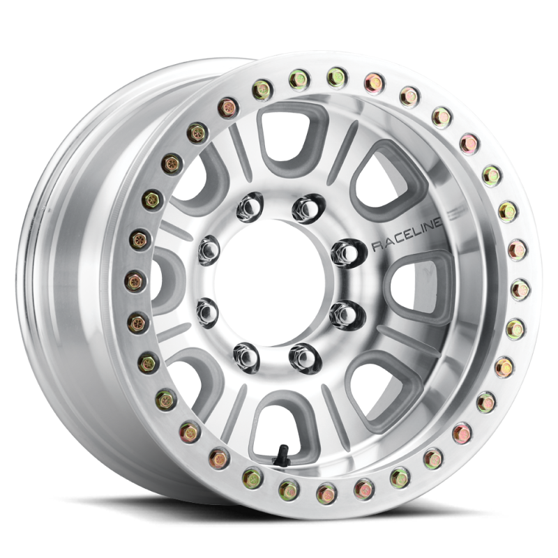 Raceline RT233 Monster 17x9.5in / 8x170 BP / -32mm Offset / 130.81mm Bore - Machined Beadlock Wheel-Wheels - Cast-Raceline