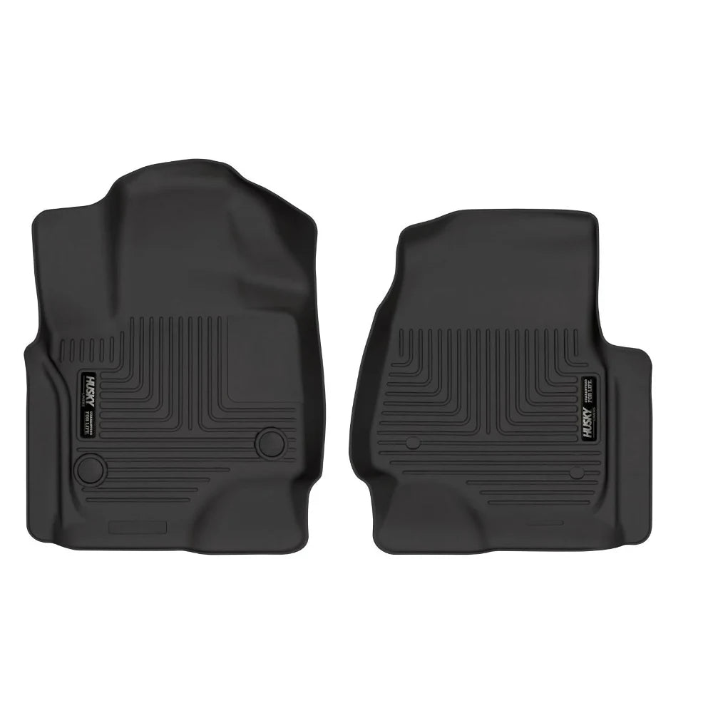 Husky Liners 18-22 Ford Expedition WeatherBeater Black Front Floor Liners - Husky Liners HSL13341
