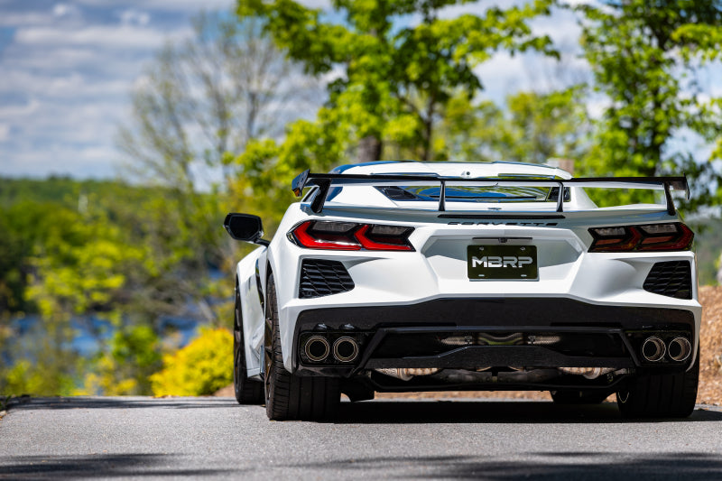 MBRPS70413CF-MBRP 20-24 Chevrolet Corvette C8 3in Active Cat Back Quad Split Rear Exit Exhaust w/ AFM Sims-Catback-MBRP